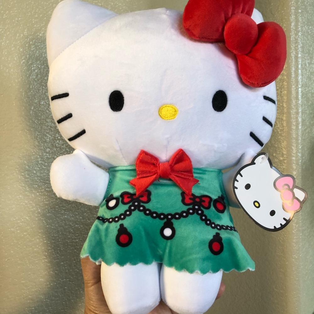 Hello Kitty Christmas Holiday Plush 10.5” New